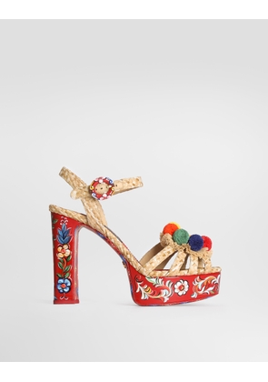 Dolce & Gabbana Sandalo Plt - Woman Sandals And Wedges Multicolor 37.5