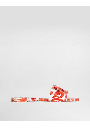 Dolce & Gabbana Beachwear - Woman Slides And Mules Multicolor 38