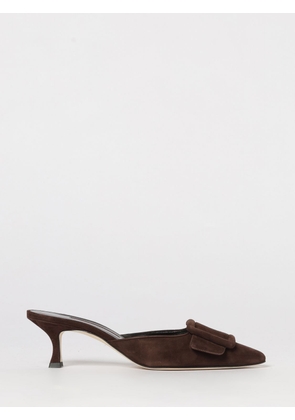MANOLO BLAHNIK Shoes Woman color Dark