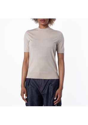 Burberry Crew-Neck Wool Knitted T-Shirt
