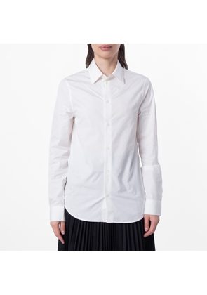 Burberry Equestrian Knight Motif Cotton Poplin Shirt