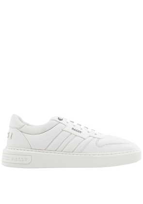Bally Mens Maudo White Leather Low-Top Sneakers