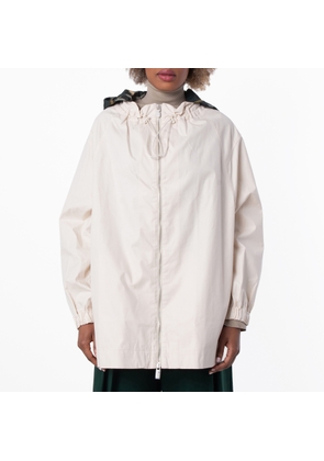Burberry Checkered Hood Long Sleeve Cotton Parka