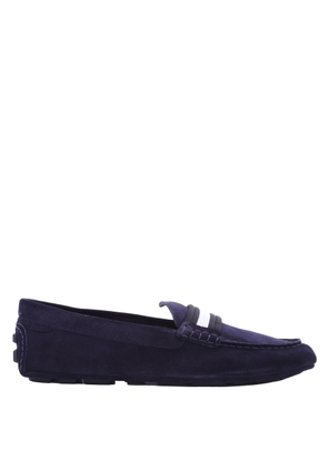 Bally Mens Midnight Kansan-U Calf Suede Driving Shoes