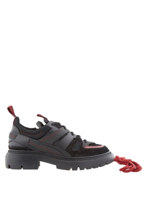 Bally Mens Black Vailont Leather Sneakers