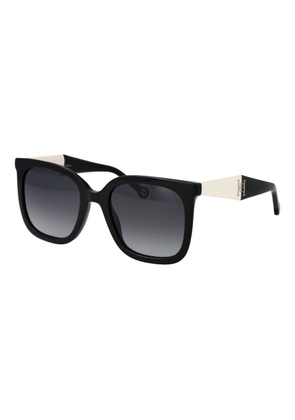 Carolina Herrera Black Acetate Sunglasses