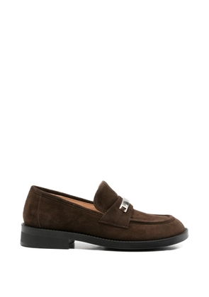 ADRIANNA FERETTI suede loafers - Brown