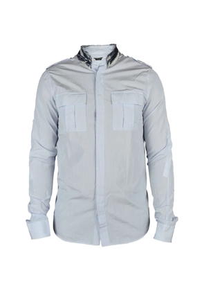 Balmain denim collar shirt - Blue