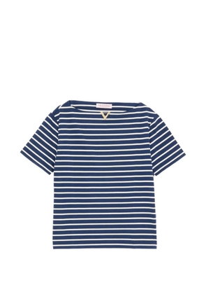 Valentino Garavani cotton T-Shirt with VGold - Blue