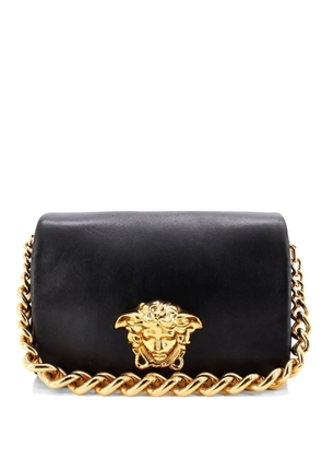 Versace Pre-Owned Palazzo Medusa Flap Bag Leather shoulder bag - Black