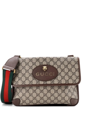 Gucci Pre-Owned Neo Vintage Flap Messenger GG Coated Canvas Medium crossbody bag - Brown