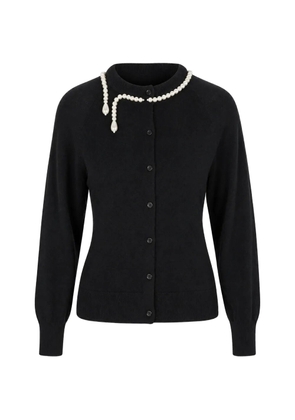 Simone Rocha pearl-embellished cardigan - Black