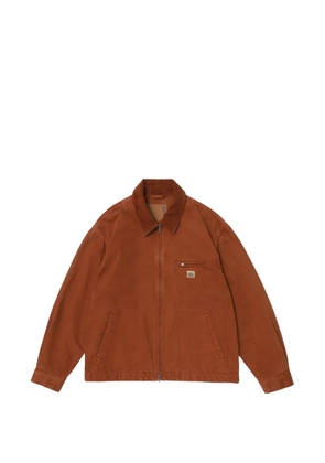 Vowels corduroy-collar jacket - Brown