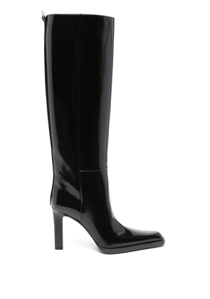 Saint Laurent Nina 95mm leather boots - Black