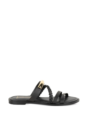 SPAZIO CORRIDONI 1 braided metal-detail sandals - Black