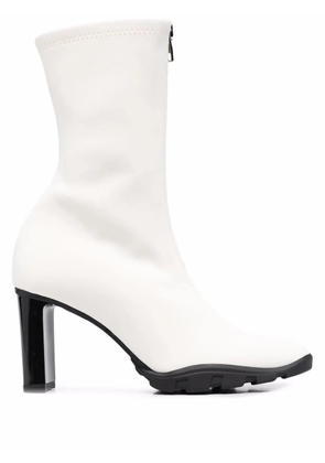 Alexander McQueen leather mid-calf 90mm boots - White