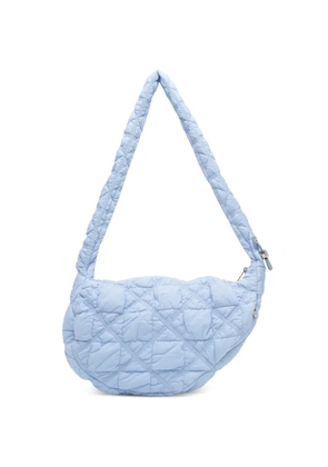 CARLYN Cozy quilted shoulder tote bag - Blue