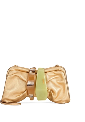Cult Gaia Julita embellished cross body bag - Gold