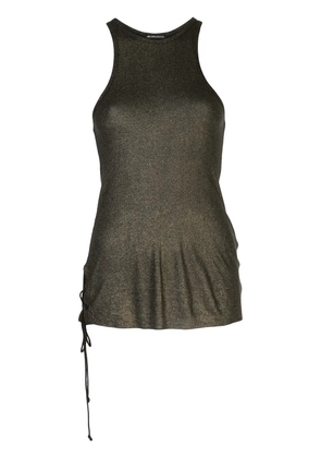 Ann Demeulemeester knitted racerback vest - Gold