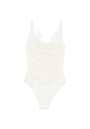 Maryan Mehlhorn ruched-detail swimsuit - Neutrals