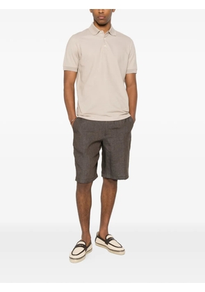 Canali short-sleeve polo shirt - Brown