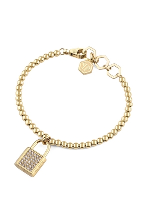 Philipp Plein Valentine padlock-charm bracelet - Gold