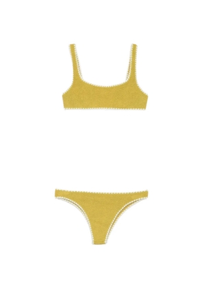 MC2 Saint Barth Naomi crochet-knit bikini - Green
