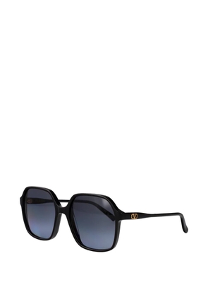 VALENTINO GARAVANI EYEWEAR VLogo rectangle-frame sunglasses - Black