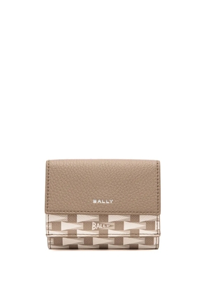 Bally logo-print leather wallet - Neutrals