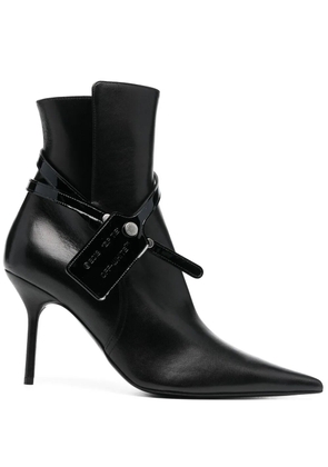 Off-White Nappa ankle boots - Black