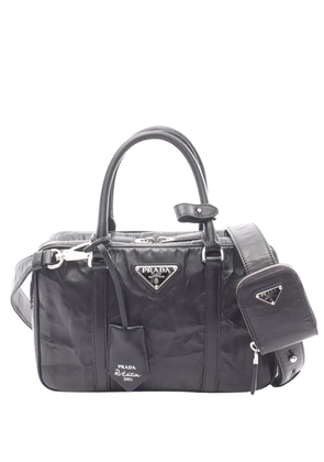 Prada Pre-Owned 2013-2026 Medium Nappa Antique Re Edition 2001 satchel - Black