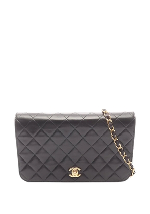 CHANEL Pre-Owned 1997-1999 CC Quilted Lambskin Full Single Flap crossbody bag - Black