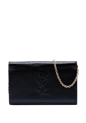 Saint Laurent Pre-Owned 20th Century Crinkled Calfskin Belle de Jour Chain Clutch shoulder bag - Black
