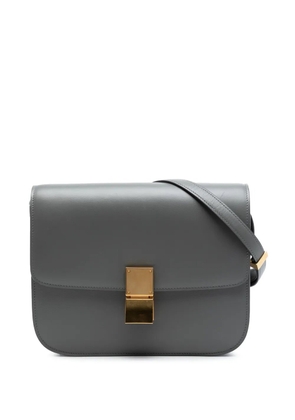 Celine Pre-Owned 2018 Medium Calfskin Classic Box crossbody bag - Grey