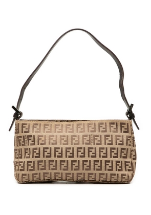 Fendi Pre-Owned 2000-2010 Zucchino Canvas Pochette shoulder bag - Brown