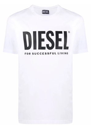 Diesel logo-print cotton T-Shirt - White