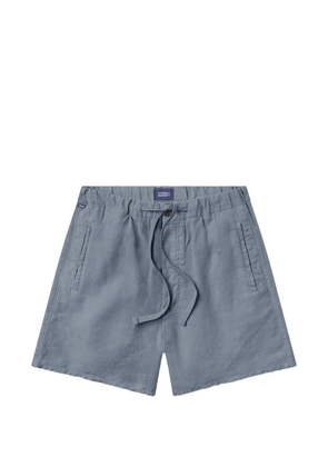 Citizens of Humanity drawstring-waistband linen deck shorts - Blue