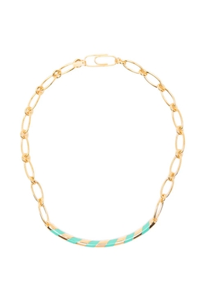 Aurelie Bidermann enamel-detail necklace - Gold