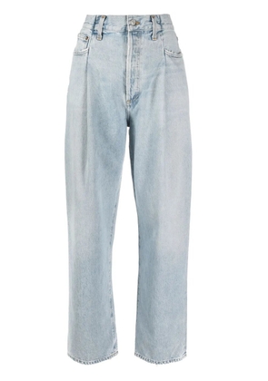 AGOLDE high-waisted boyfriend jeans - Blue