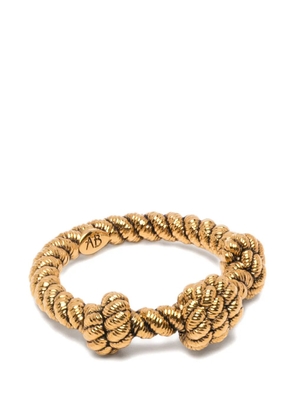 Aurelie Bidermann knot-detail ring - Gold