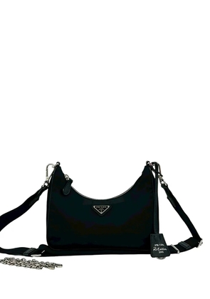 Prada Pre-Owned 2005 Saffiano Trimmed Re Nylon Re Edition 2005 satchel - Black