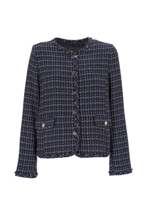 Marella woven-texture jacket - Blue