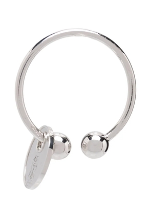 Brunello Cucinelli ball hoop keychain - Silver