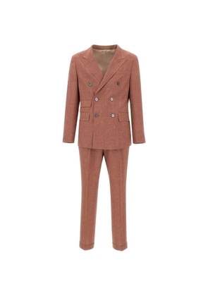 BOSS L-Heston double-breasted suit - Red