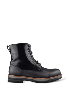 Dolce & Gabbana lace-up leather ankle boots - Black