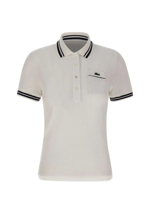 Lacoste chest-pocket polo shirt - White