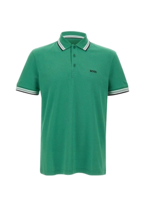 BOSS Paddy striped-trim polo shirt - Green