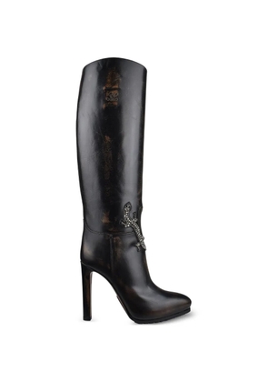 Lauren Ralph Lauren Remmy sequin-embellished boots - Brown
