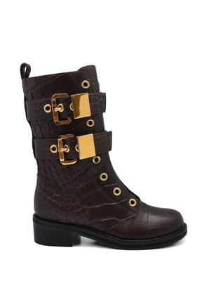 Giuseppe Zanotti buckle-embellishment boots - Brown