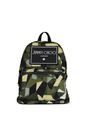 Jimmy Choo Wilmer camouflage printed backpack - Green